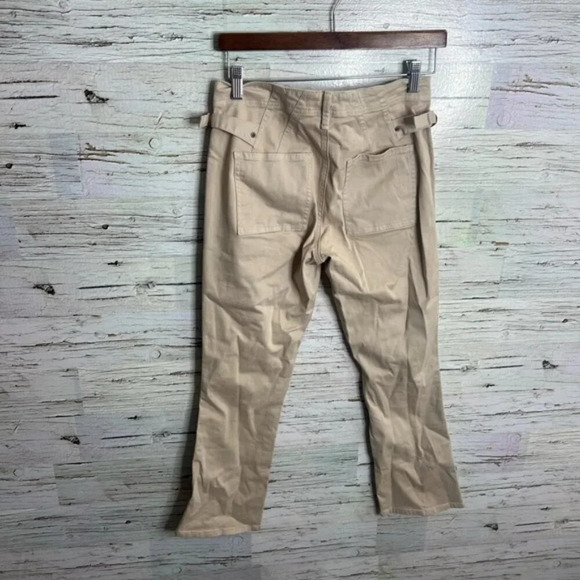 Anthropologie khaki tan pants cropped size  26 - Picture 7 of 7